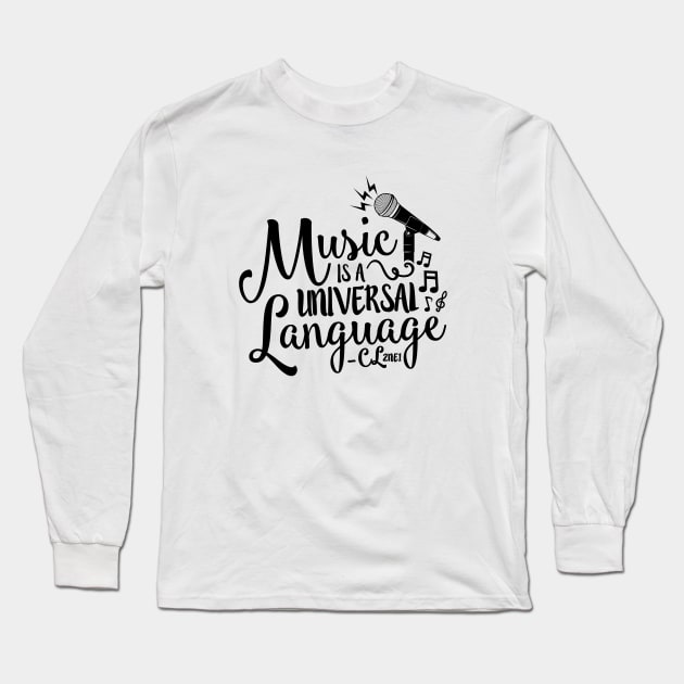 Music is a Universal Language - CL Long Sleeve T-Shirt by skeletonvenus